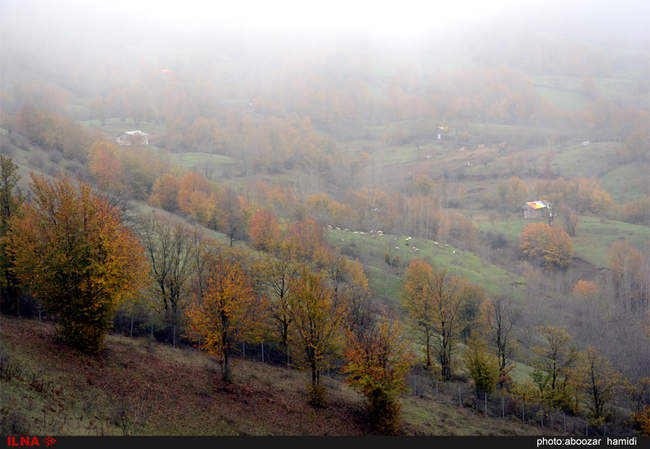 طبیعتِ پاییز در رودبار گیلان