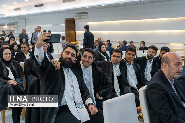 آئین تحلیف کارآموزان وکالت و کارشناس رسمی دادگستری استان قزوین