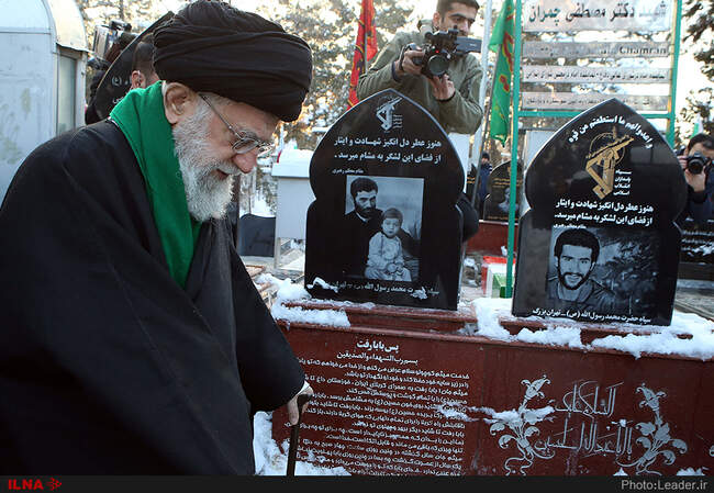 حضور رهبر انقلاب در مرقد مطهر امام راحل و گلزار شهدای بهشت زهرا(س)