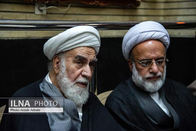 مراسم ترحیم مادر غلامعلی حداد عادل
