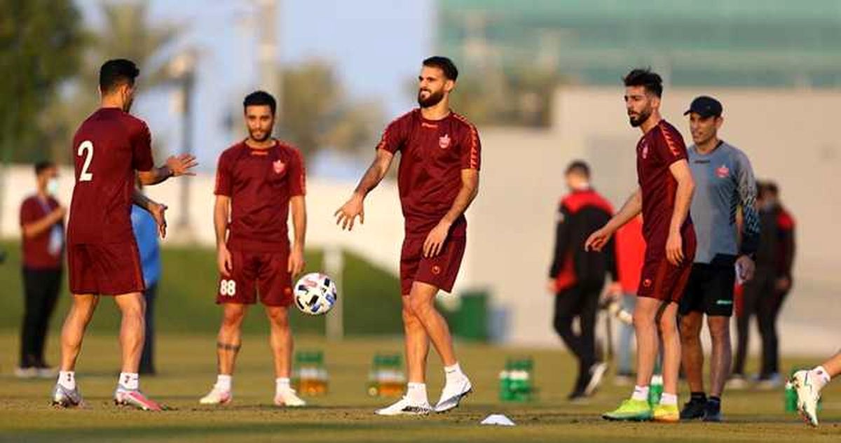 تمرین جدی پرسپولیس در هوای مطبوع دوحه