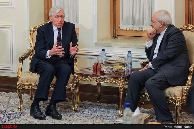Former British FM Jack Straw Meets Javad Zarif