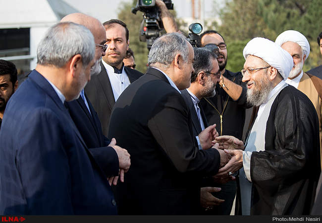  مراسم بدرقه رئیس قوه قضائیه به کشور عراق