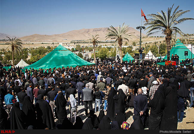 مراسم خیمه سوزان در طاقانک چهارمحال و بختیاری