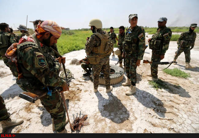 مبارزه نیروهای نظامی عراق در نزدیکی فلوجه