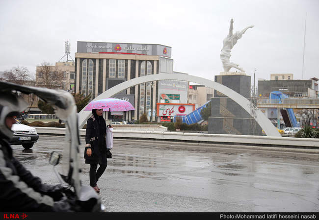 روز بارانی سنندج