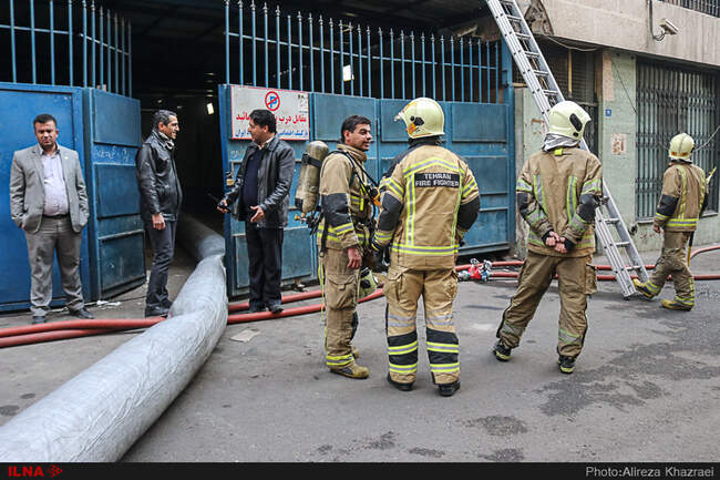 آتش سوزی ساختمان برق حرارتی وزارت نیرو/2 