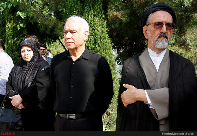 مراسم تشییع بانو مهدیه الهی قمشه‌ای