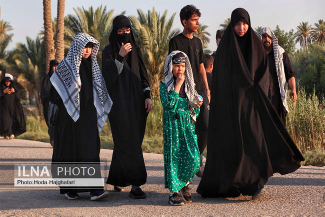 پیاده روی زائرین اربعین حسینی از طریق العلما 