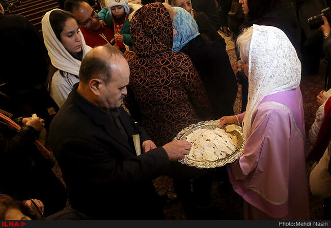 سال نو میلادی در کلیسا سرکیس مقدس 