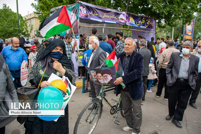 راهپیمایی روز قدس در قزوین