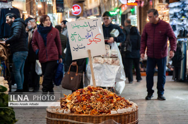 بازار تجریش تهران در آستانه شب یلدا