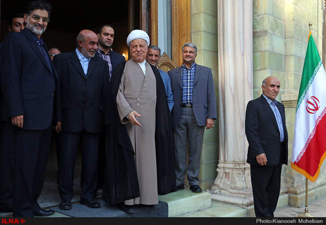 دیدار آیت الله هاشمی رفسنجانی با رئیس جمهور قرقیزستان