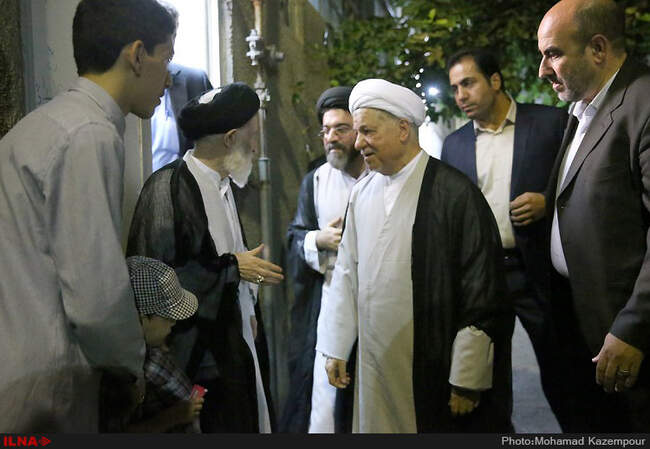 دیدار آیت الله هاشمی رفسنجانی و آیت الله شبیری زنجانی /مشهد