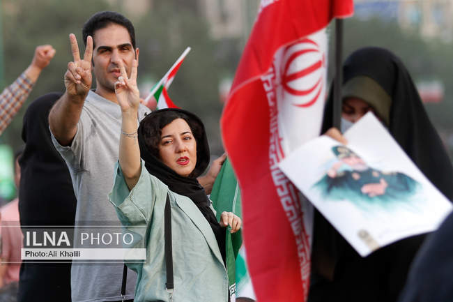 تجمع مردمی حمایت از عملیات «بشارت فتح»- تهران