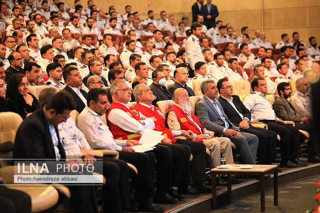 مراسم گرامیداشت روز آتش‌نشان با حضور رئیس‌جمهور