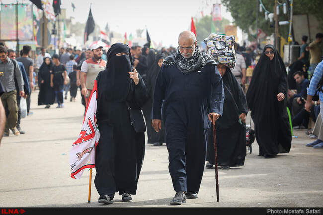 راهپیمایی اربعین از نجف تا کربلا