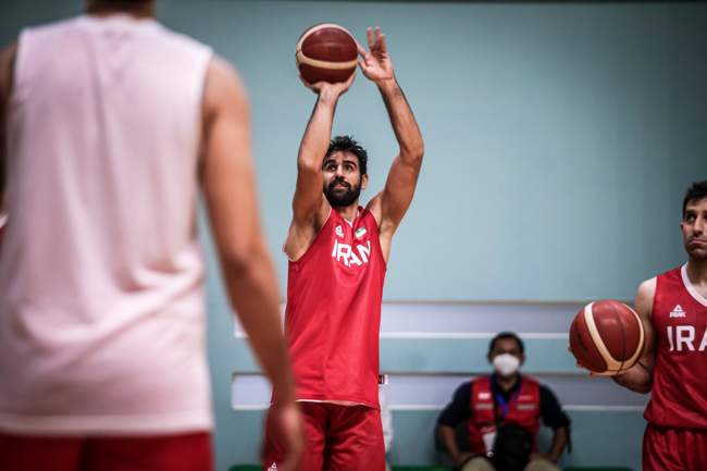 گزارش تصویری تمرینات تیم ملی بسکتبال ایران پیش از بازی با قزاقستان