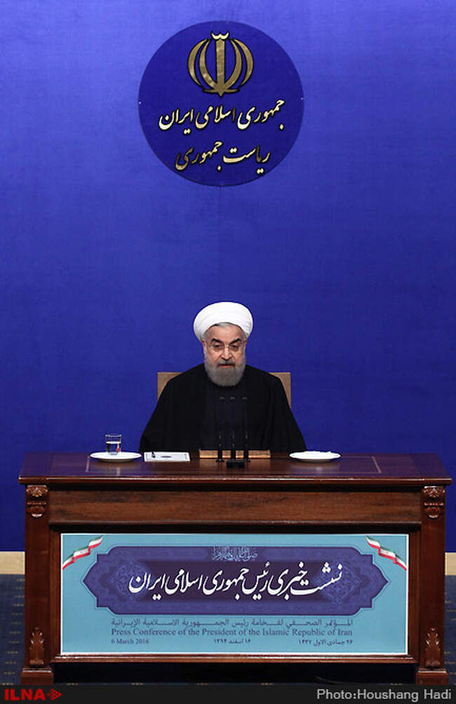 نشست خبری رئیس جمهوری 
