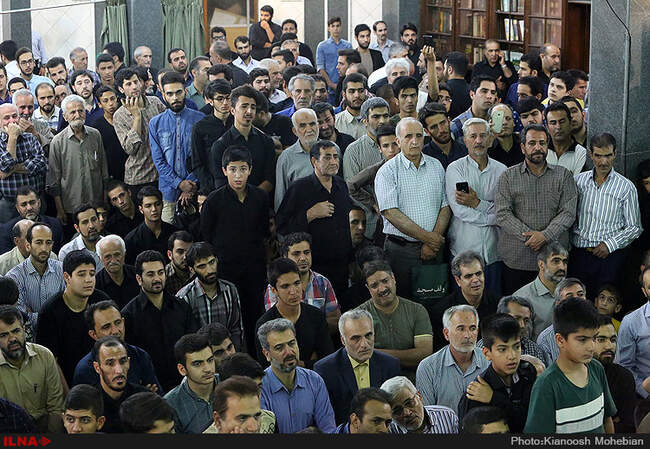 مراسم وداع با پیکر شهید حادثه تروریستی مجلس جواد تیموری