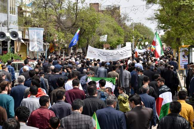 راهپیمایی اردبیلی‌ها به مناسبت روز جهانی قدس+عکس