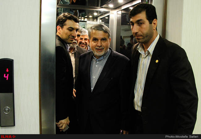 نخستین حضور رضاصالحی امیری در ساختمان وزارت ارشاد به عنوان وزیر 