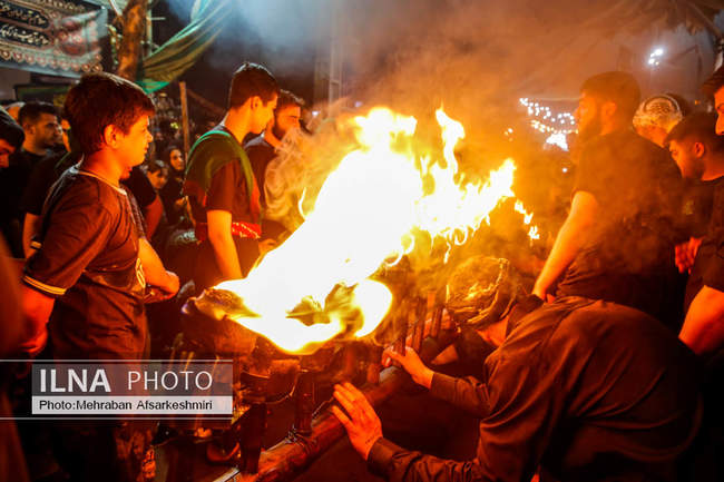 آئین مشعل گردانی در دولت آباد شهر ری