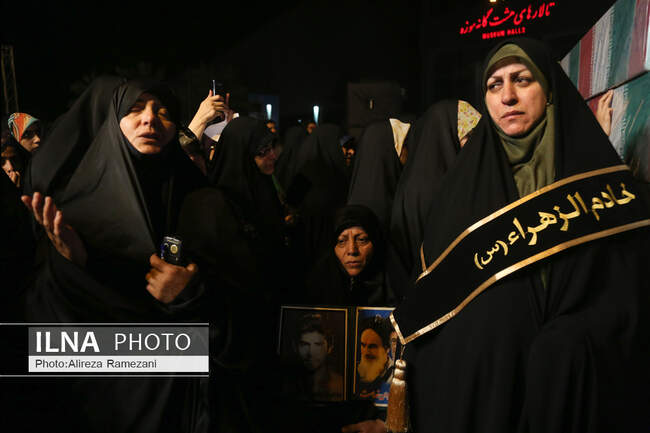 مراسم وداع با پیکر ١٥٠ شهید ٨ سال جنگ تحمیلی