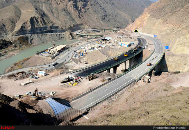  مراحل تکمیل آزادراه قزوین رشت محدوده منجیل رودبار