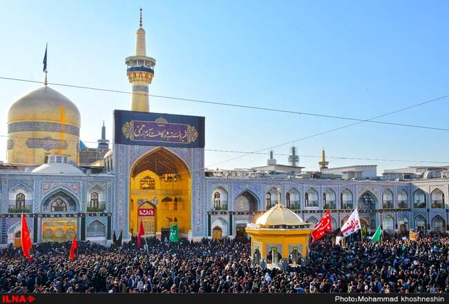 مراسم عزاداری شهادت امام رضا (ع) در مشهد مقدس