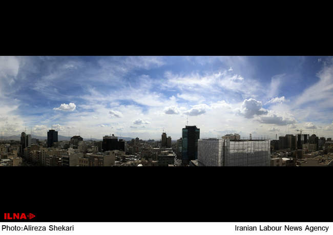 تهران در یک روز پاک
