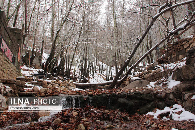 طبیعت برفی روستای قلات