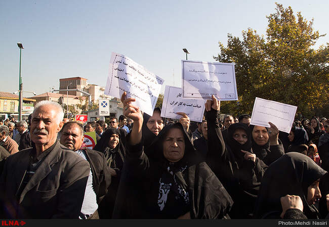 تجمع کارگران به مناسبت تصویب قانون کار