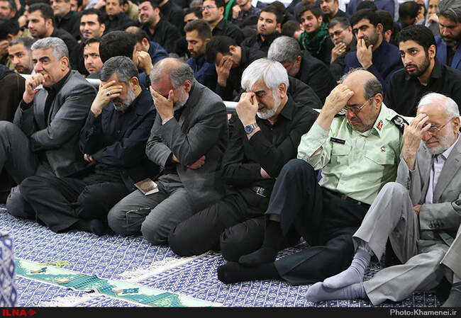 دومین روز مراسم سوگواری حضرت امیرالمؤمنین (ع) با حضور رهبر انقلاب