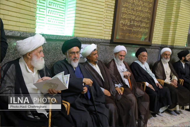 مراسم ختم همسر آیت‌الله سیستانی در تهران