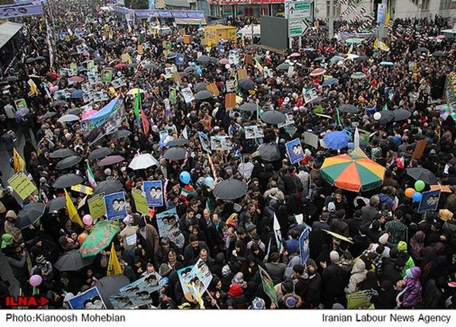 مراسم راهپیمایی یوم الله ۲۲ بهمن در تهران