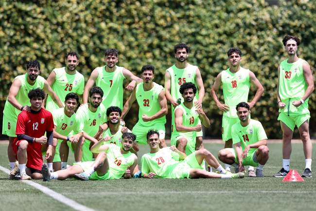 تصاویری از تمرینات تیم ملی امید