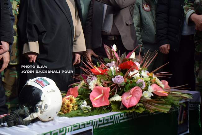 تشییع پیکر شهید خلبان محمرضا رحمانی از دریچه دوربین ایلنا