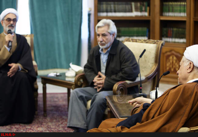 دیدار جمعی از اعضای هیأت مؤسس حزب جدید‌التأسیس مجمع ایثارگران با آیت‌الله هاشمی رفسنجانی
