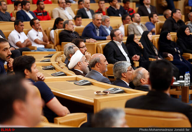 بدرقه ورزشکاران المپیکی و پارالمپیکی با حضور رئیس جمهور
