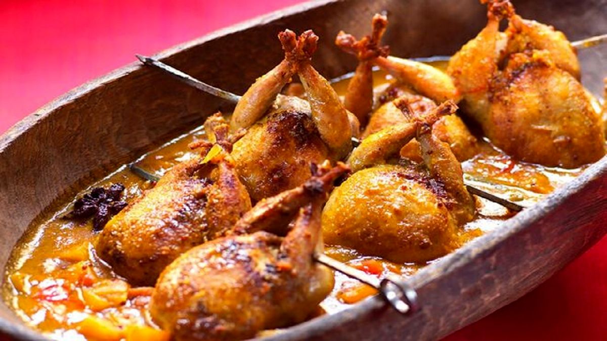 طرز تهیه خورش بلدرچین مجلسی با سس پرتقال