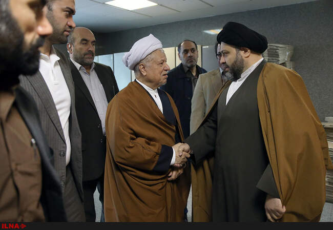 عیادت آیت‌الله هاشمی رفسنجانی از آیت‌الله موسوی اردبیلی