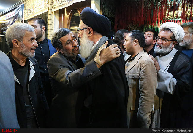 مراسم ترحیم برادر محمود احمدی نژاد