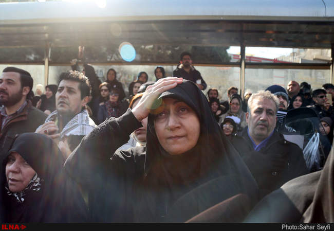 مراسم تشییع پیکر شهدای آتش‌نشان در مصلای امام خمینی(ره)/2