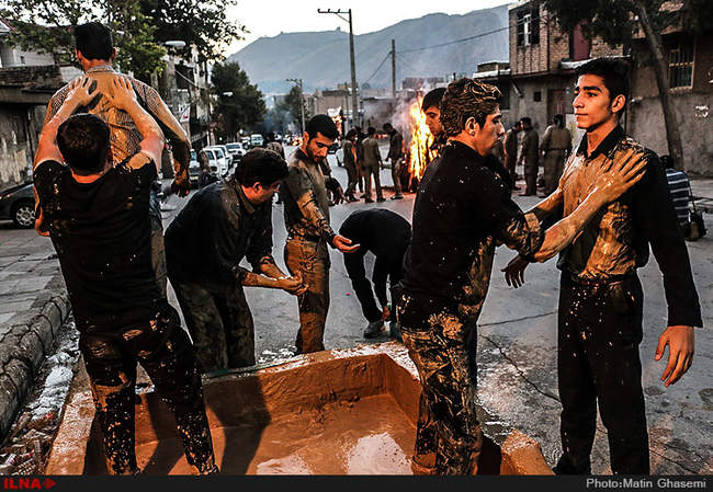 آیین گل مالی عاشورای حسینی در لرستان