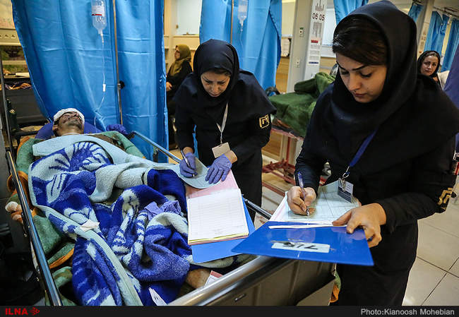 مصدومان زلزله غرب ایران در بیمارستان های تهران