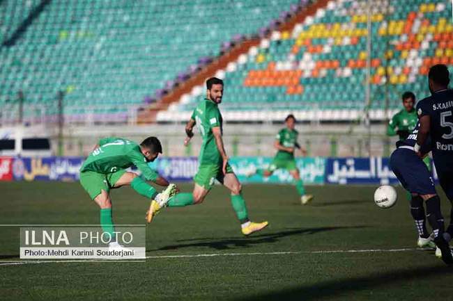 تساوی تیم فوتبال ذوب آهن اصفهان مقابل ملوان انزلی 