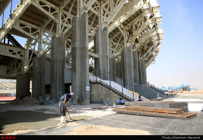 آماده سازی ورزشگاه نقش جهان برای روز افتتاحیه