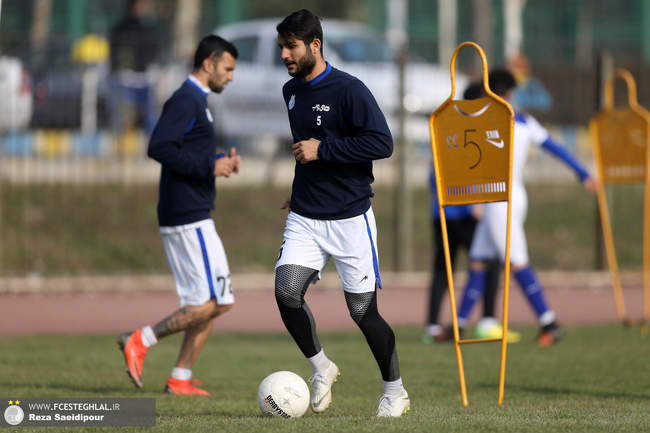گزارش تصویری تمرین استقلال: بازگشت خندان شیخ به اردوگاه آبی
