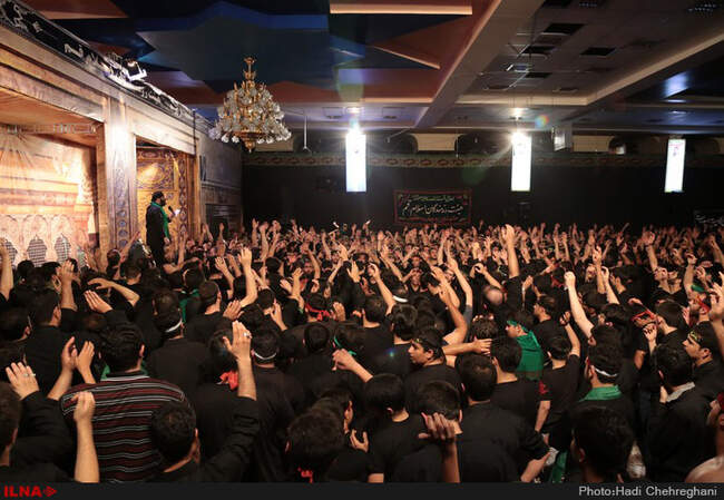 عزاداری ابااعبدالله الحسین(ع) درهیئت رزمندگان اسلام قم
